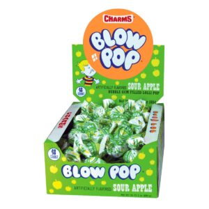 Charms Sour Apple Blow Pop 48ct
