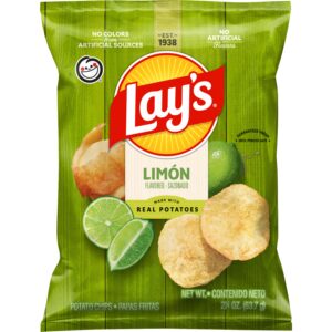 Lays Limon Potato Chips 2.25oz 24ct