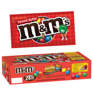 M&Ms Peanut Butter Milk Chocolate 1.63oz 24ct
