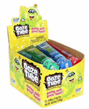 Kidsmania Ooze Tube Liquid Candy 4oz 12ct