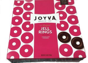 Joyva Chocolate Covered Raspberry Jell Rings 5lb Box