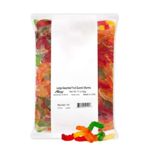 Albanese Large Assorted Worms 5lb Bag Bulk