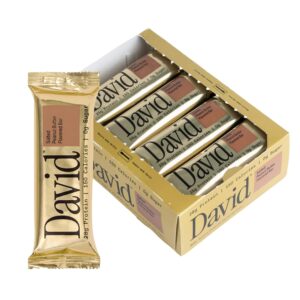 David Salted Peanut Butter Protein Bar 12ct