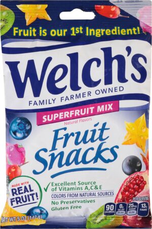 Welchs Fruit Snacks Superfruit Mix 5oz 12ct