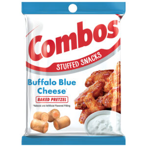 Combos Buffalo Blue Cheese Pretzel 6.3oz Peg Bag 6ct