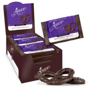 Asher’s Dark Chocolate Covered Pretzels 18ct