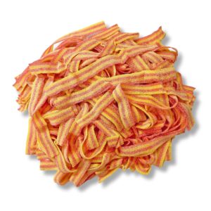 Dorval Sour Power Belts Strawberry Banana Unwrapped 6.6lb Bag Bulk