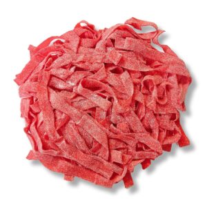 Dorval Sour Power Belts Strawberry Unwrapped 6.6lb Bag Bulk