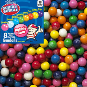 Dubble Bubble 1" Assorted Gumballs 5lb Bag Bulk