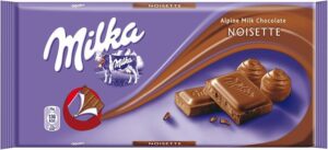Milka Noisette Milk Chocolate Bar 3.5oz 25ct