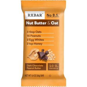 RXBAR Nut Butter & Oat Dark Chocolate Peanut Butter Protein Bar 12ct