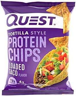 Quest Loaded Taco Protein Chips 1.1oz 8ct