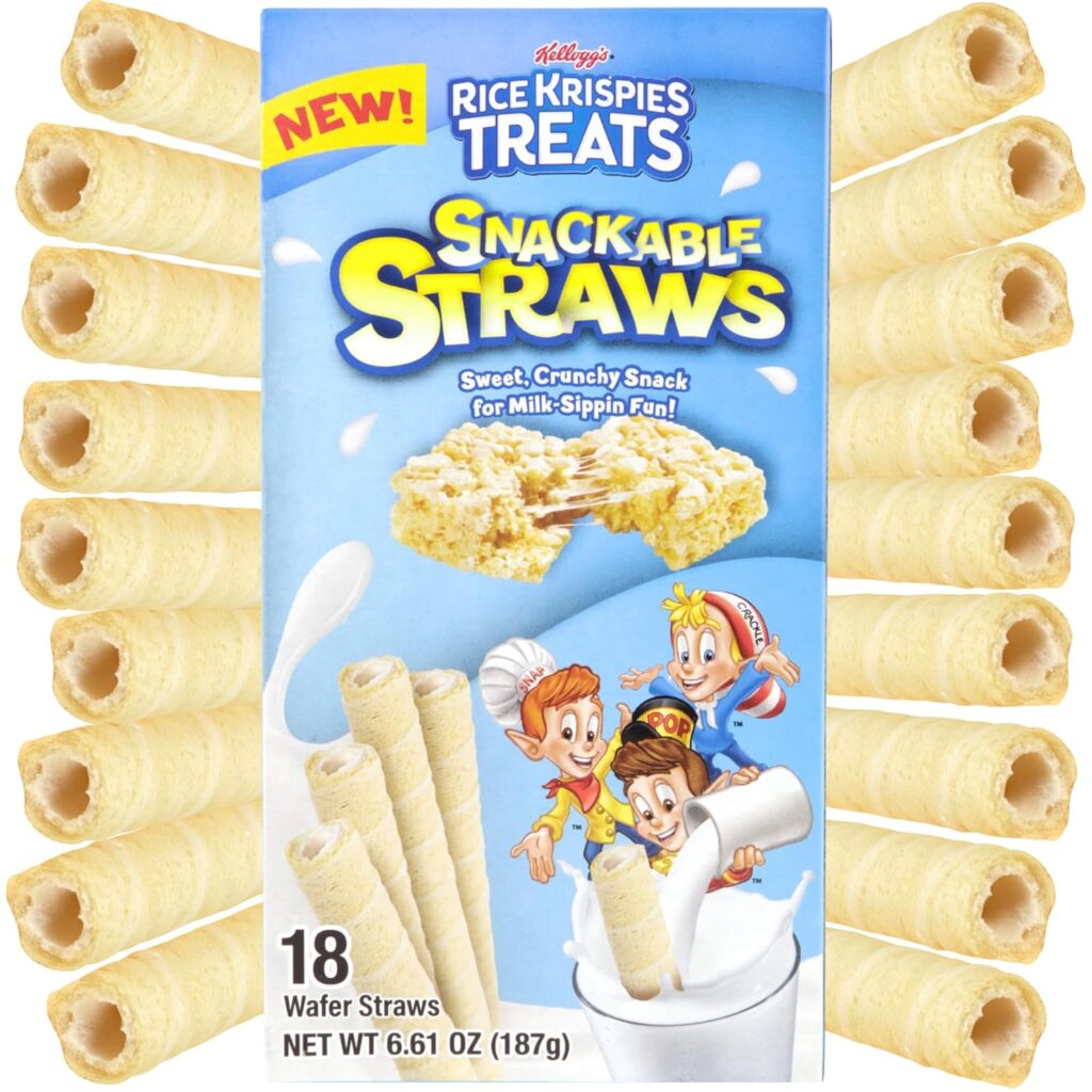 Wraffer Straw Galerie Rice Krispies Treats Cereal Wafer Straws 6.61oz 6ct – Empire Snacks