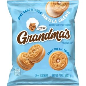 Grandma's Mini Vanilla Creme Sandwich Cookies 2.12oz 12ct