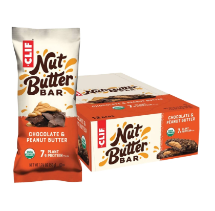 CLIF Bar Nut Butter Filled Chocolate & Peanut Butter 12ct
