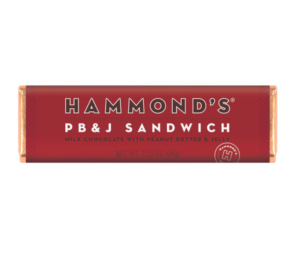Hammond's Peanut Butter & Jelly Chocolate Bar 2.25oz 12ct
