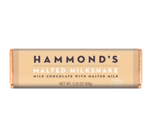 Hammond's Malted Milkshake Milk Chocolate Bar 2.25oz 12ct