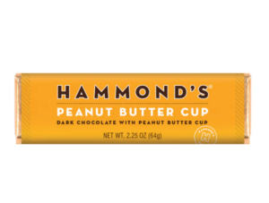 Hammond's Peanut Butter Cup Dark Chocolate Bar 2.25oz 12ct