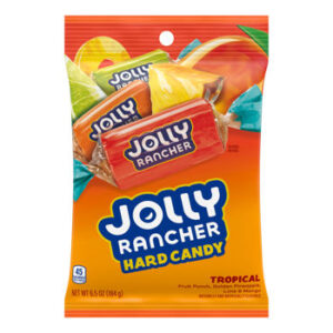 Jolly Rancher Hard Candy Tropical 6.5oz Peg Bag 12ct