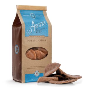 Asher's Milk Chocolate Covered Potato Chips Bag 8.5oz 6ct