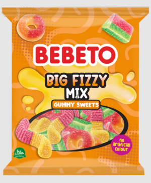Bebeto Big Fizzy Mix Gummy Sweets 5.3oz 12ct