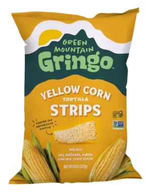 Green Mountain Gringo Tortilla Strips Yellow Corn 8oz 12ct