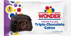 Wonder Creme Filled Triple Chocolate Cakes 3.5oz 6ct