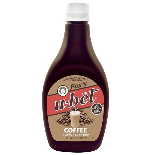 Fox's U-Bet Coffee Flavored Syrup 20oz 6ct