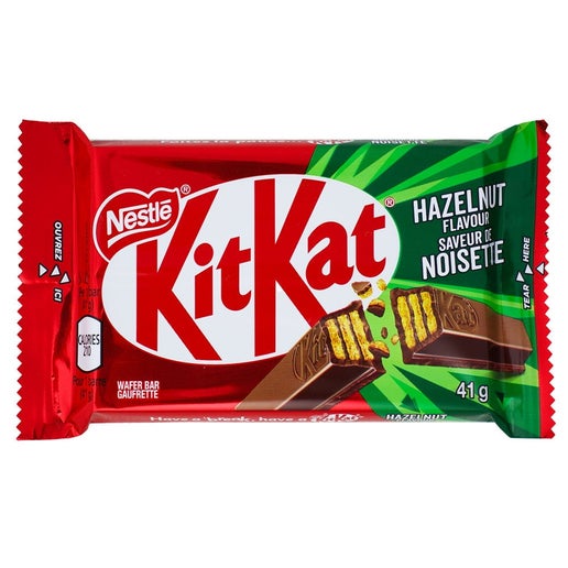 Kit Kat Hazelnut Chocolate Bar 41.5g UK Import 24ct