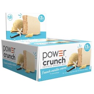 Power Crunch Protein Wafer Bars French Vanilla Creme 1.4oz 12ct