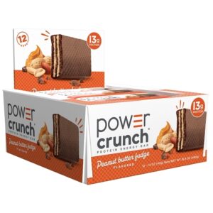 Power Crunch Protein Wafer Bars Peanut Butter Fudge 1.4oz 12ct