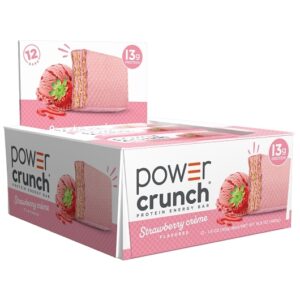 Power Crunch Protein Wafer Bars Strawberry Creme 1.4oz 12ct