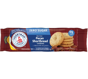 Voortman Sugar Free Pecan Shortbread Cookies  8oz 6ct