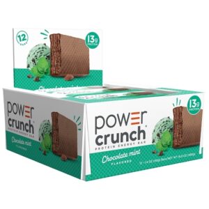 Power Crunch Protein Wafer Bars Mint Chocolate 1.4oz 12ct