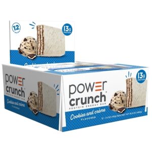 Power Crunch Protein Wafer Bars Cookies & Creme 1.41oz 12ct