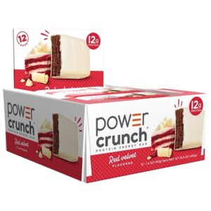 Power Crunch Protein Wafer Bars Red Velvet 1.4oz 12ct