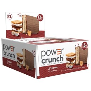 Power Crunch Protein Wafer Bars S'mores Bars 1.4oz 12ct