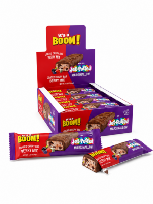 It's a BOOM! Jet Puffed Crispy Berry Marshmallow Bar 1.6oz 12ct