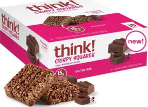 Think! Crispy Protein Squares Chocolate Crunch 1.48oz 10ct