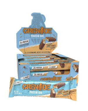 Grenade UK Protein Bar Chocolate Chip Cookie Dough 2.12oz 12ct
