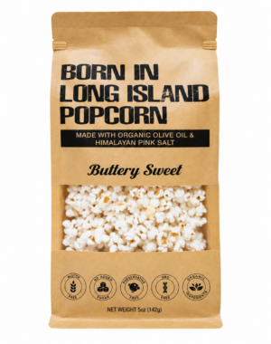 Born in LI Popcorn Buttery Sweet 5oz 8ct