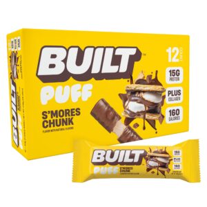 BUILT Puff S'mores Chunk Protein Bar 1.41oz 12ct